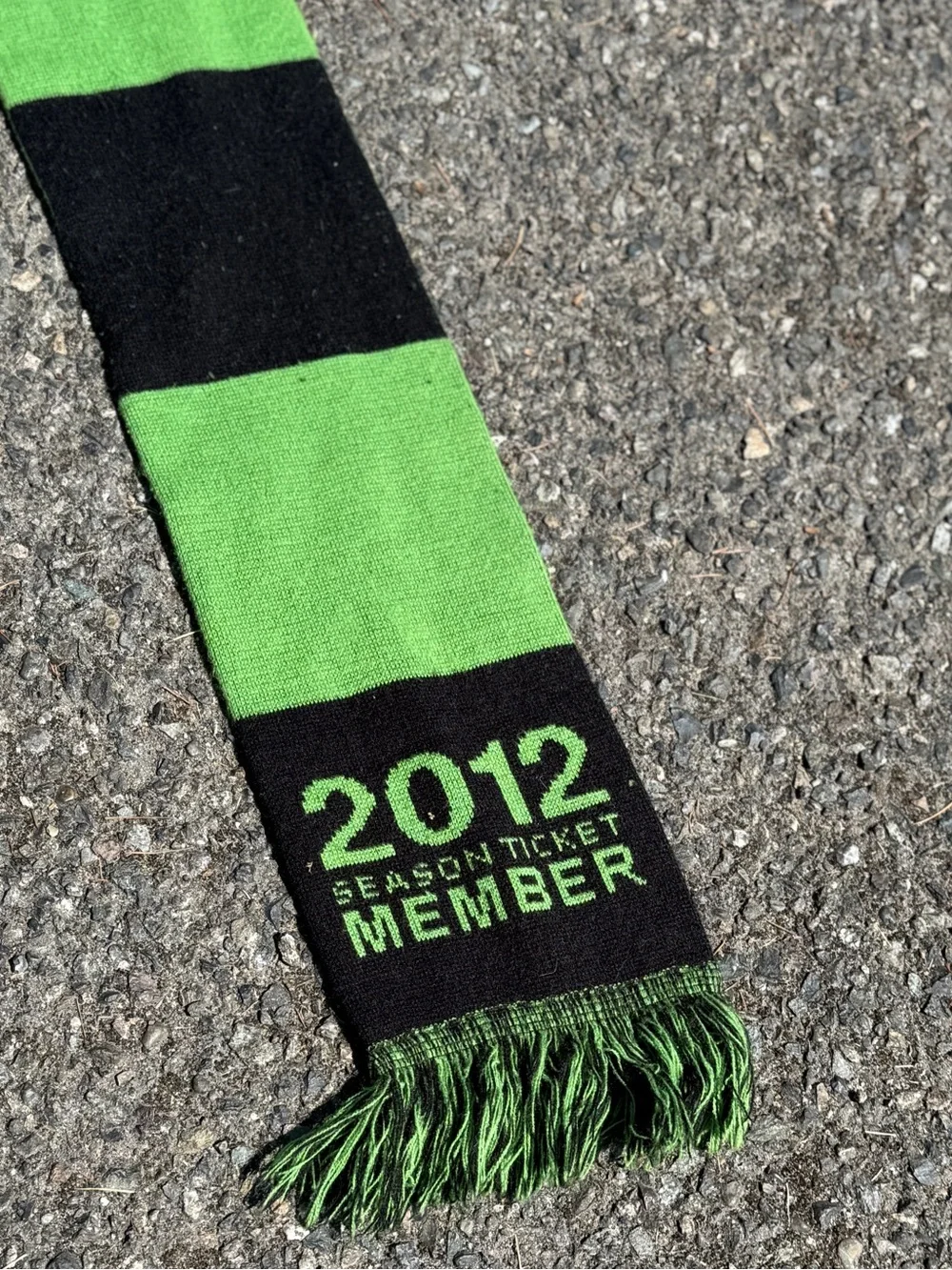 adidas Seattle Sounders FC Scarf - Neon Green & Black